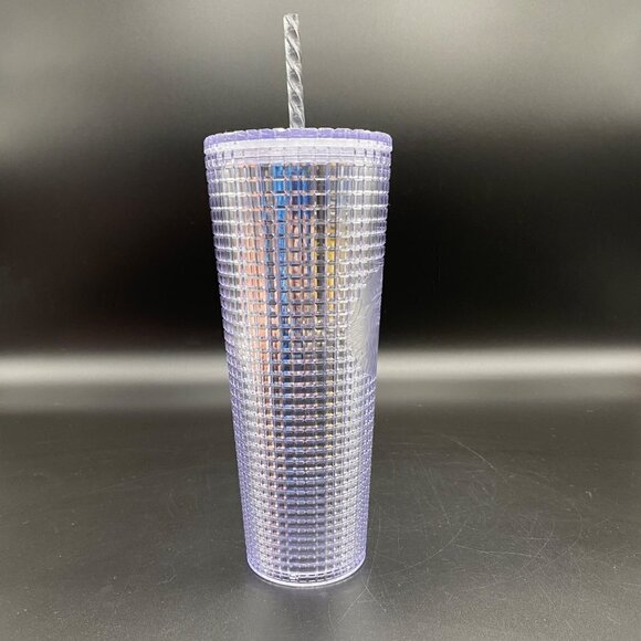 2022 Spring Starbucks Iridescent Unicorn Grid Venti Tumbler 24oz - Picture 5 of 8